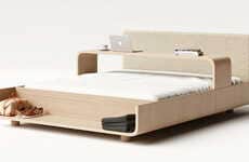 Sliding Desk-Equipped Beds