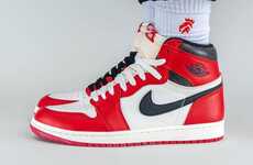 Retro Vibrant High-Cut Sneakers