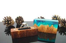 Handmade Elegant Engagement Box