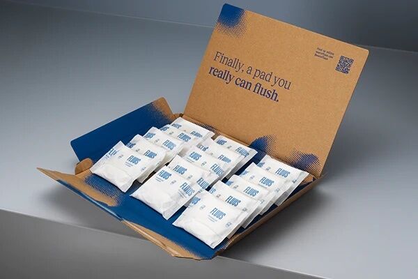 Flushable Sustainable Sanitary Pads Main Gallery Image