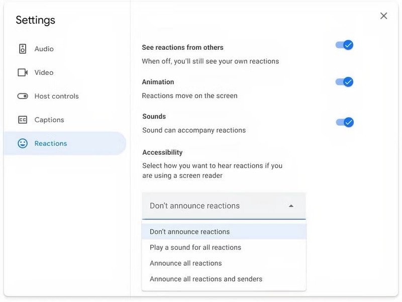 Enhanced Screen Reader Controls